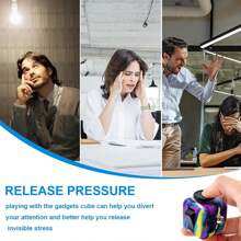 Multi-Color Cube/Dice Toy, Creative Stress Relief Toy For Teenagers And Adults, Fidget Desk Decor