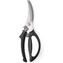 Heavy Duty Poultry Shears - Kitchen Scissors For Cutting Chicken, Poultry, Game, Meat - Chopping Vegetable - Spring Loaded - Black - View 2