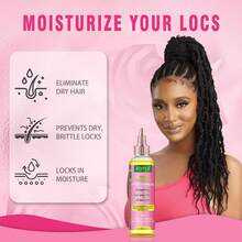 GOIPLE 7pcs Hair Care Set Edge Control Long-Lasting Hold Tames Frizz Rose & Black Castor Oil Nourishes Scalp Strengthens Hair Satin Bonnet Protects Hair Overnight Combs Brushes For Gentle Detangling Bands For Secure Styling For Daily Hair Nourishment & Styling Women With Curly Wavy Coily Hair - Bộ 7 món hoa sen hồng - Xem 3