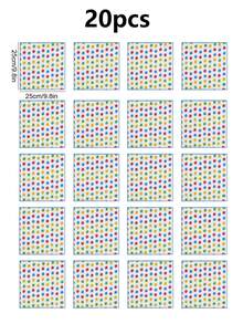 1pc/5pcs/10pcs/20pcs Coral Fleece Cloth With Polka Dot Pattern, Kitchen Table Cleaning Cloth, Thick Absorbent Dishwashing Square Towel, Hand Towel With Hanging Rope - Multicolor - View 9