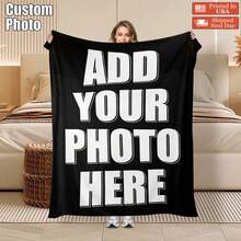 Customized Blankets & Flannel Personalized Photo And Text/Name Blankets,   Personalized Soft And Comfortable Blankets, Customized Special Photo And Text/Name As Birthday Gifts, Family, Wedding, Souvenir Customized Blankets, Blankets Suitable For All Seasons, Washable, Machine Washable, Lightweight, Breathable, Comfortable, Warm, Comfortable Customization, Unique, 280gsm For Him, Her Personalized Ideal Gifts For Her, Him, Family, Boyfriend, Girlfriend, Father, Family, Mother, Lover,  Daughter,   Son,  Grandfather,    Grandmother, Friend, Classmate, Pet.  Perfect Nap, Camping, Travel, Home, Daily Life, Office Decoration, Birthday, Anniversary, Valentine's Day, Thanksgiving, Christmas, Halloween, Mother's Day, Father's Day, Wedding, New Year Gifts,Sofa,Bed,Car,Bedroom,Living Room,Office,  Outdoor Camping, Beach,Wall Decoration - 彩色 - 查看 15