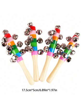 儿童木制彩色木琴 - 蒙特梭利教育音乐玩具，带木槌的 8 音打击乐器，适合 0-3 岁儿童，圣诞节、生日、婴儿玩具、新生儿玩具、蒙特梭利玩具、婴儿礼物、6 个月婴儿、3-6 个月