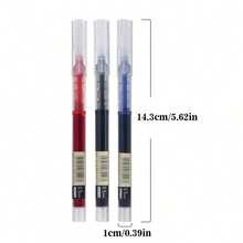 10-Pack Gel Ink Pens 0.5mm Fine Tip | Black, Blue & Red Smooth Writing Pens For School, Office & Back To School Supplies - Màu xanh lam - Xem 2