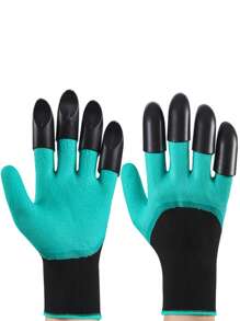 1pair Of Gardening Gloves - Waterproof, Puncture Resistant, Claw Shaped Design, Wear-Resistant, Suitable For Digging, Weeding, And Planting. Gardening Tools. Garden Labor Gloves.