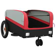 Deboola Bicycle Trailer For Dogs, Dog Trailer With Drawbar, Flag, Dog Transporter, Pet Transport Cart, Oxford Fabric Iron