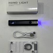 Convenient Handheld Nail Dryer Lamp UV/LED Nail Curing All Gel Polish Nail Art Tool Type-C Rechargeabl Quick Dry Nail Lamp,3-In-1 Set Including Bracket, Nail Lamp, And Data Cable, A Small Gift That Can Be Given As A Gift, Affordable And Good Value For Money