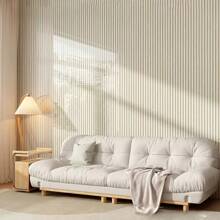 Panneaux muraux en mousse à rayures verticales auto-adhésifs, sticker mural imperméable et anti-humidité, revêtement de sol, papier peint de décoration intérieure - Peel and Stick, décoration DIY, convient pour le plafond, la cloison et les surfaces incurvées