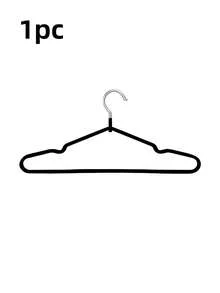 1件/10件/20件/40件/60件成人防滑不锈钢衣架，家用 - 黑色 - 查看 15