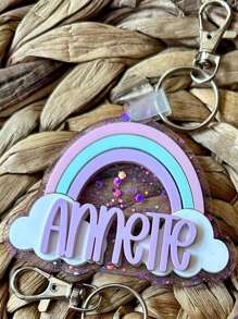 Rainbow Backpack Tag | Boho Rainbow Keychain | Backpack Tag | Bookbag Tag | Back To School | Girls Name Tag | Gift For Girls,Multi-Functional,Ornamental,Letter,Stylish,Modern,Colorful,Cute,Adorable,Casual,Custom,Personalised,Unique,Customized,Ideal Gifts For Him,Ideal Gifts For Her