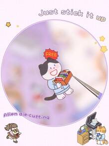 Pegatinas decorativas de casa DIY, pegatinas de paisajismo, pegatinas de escena, pegatinas de escena de casa en miniatura 3D para manualidades de scrapbooking, pegatinas de paisaje, pegatinas de cuaderno, pegatinas de escena de casa pequeña clasificadas a mano, reutilizables, disponibles en varios tamaños