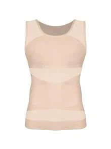 Men's Compression Shirt Slimming Vest Breathable Mesh Underwear Top Tummy Control Tank Quick-Dry Body Shaper Gym Fitness Tank Top