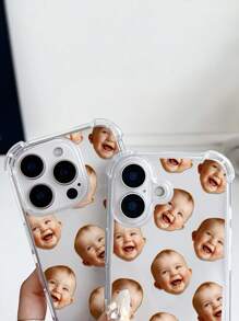 1 pieza Funda de teléfono de cristal personalizada compatible con IPhone 15 Pro Max/ S24 Ultra/Redmi//OnePlus y otros modelos