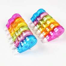 12 cintas correctoras, cintas correctoras de colores arcoíris Mini, corrección instantánea, corrección de escritura, adecuadas para artículos escolares, de oficina y del hogar, de vuelta a la escuela - Multicolor - Ver 8