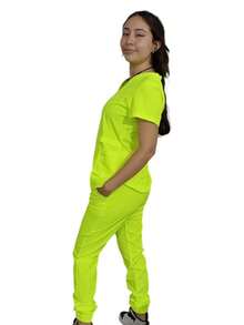 SLIM JOGGER CONJUNTO MEDICO - Amarillo - Ver 2