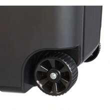 45 Gallon Wheeled Heavy-Duty Trash Can – Commercial/Outdoor Use, Locking Lid & Weather-Resistant Design, Durable Plastic Bin For Construction/Yard Waste - 1 - 查看 3