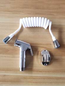 1 套 ABS 坐浴盆喷枪，浴室马桶冲洗喷雾器，带软管和底座支架，浴室装饰秋季装饰浴室配件