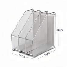 ENVIO GRATUITO y SIN MINIMO de compra!!! Estante de 3 columnas de malla metálica para documentos, soporte de archivos, revistas, periódicos, bandeja para organizador de escritorio de oficina en casa