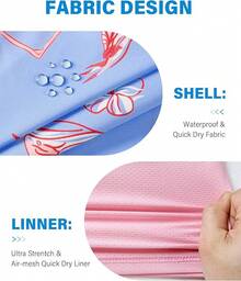Bañador para hombres con entretela de compresión de 5 pulgadas de entrepierna, traje de baño forrado para hombres - Flamenco azul - Ver 4