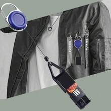 Accesorio para encendedor retráctil negro con llavero, funda de silicona portátil con pinza única, accesorios para fumar, encendedores y cerillas - 1 - Ver 4