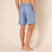 Traje de baño de secado rápido de 9 para hombres de Essentials - Azul - Ver 3