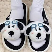 Zapatillas para perros súper gruesas, súper lindas y súper cómodas. Suelas hechas de material EVA - Blanco y Negro - Ver 1