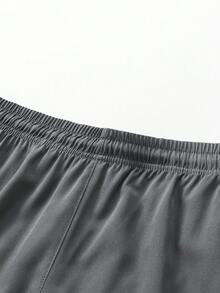 Men's Outdoor Sports Pants With Zipper Pockets And Drawstring Waist, Fashionable And Versatile For Cycling, Hiking, Boyfriend Style, Spring/Summer - Grey - View 5