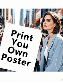 个性化定制海报无框纪念品派对配件可定制图片用于家居装饰墙客厅装饰 - 彩色 - 查看 1