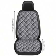 通用单件汽车座椅套（1 个坐垫 + 1 个靠背）| 四季格纹设计，女士适用 - 防滑，适合所有车型 | 易于清洁的汽车配件