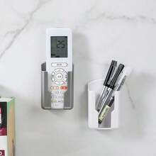 1个多功能壁挂式遥控器收纳盒 - 白色 - 查看 4