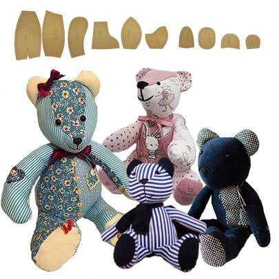 DIY Doll, Memory Bear, Sewing Templates, Can Be Used To Make Birthday Gifts, Christmas Gifts, Memorial Clothing Keepsakes
