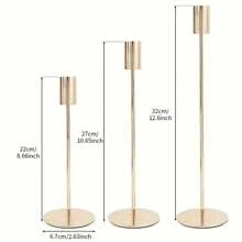 30pcs Set Metal Candle Holder, Romantic Candlelight Dinner Decor, European Style Luxury Candle Holders For Home, Wedding, Party, Holiday, Includes Candle Holders Only (No Candles Included)