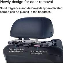 Almofada de Assento Triaxial Ajustável Para Carro - Apoio de Cabeça Giratório 180° Para Conforto de Bebê e Crianças - Preto - Visão 4