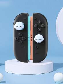 2 pièces Coiffes de joystick en forme de crâne pour manette NS2 Joy-Con, capuchons de pouce en silicone compatibles avec la console Switch NS2 et les accessoires de manette de jeu, modèles patte/requin/fleur/nuage/panda, plusieurs options