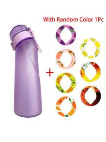 1 pièce Bouteille d'eau aromatisée de 750 ml/25 oz, ensemble de démarrage de bouteille, bouteille à boire avec une capsule d'arôme aléatoire. Convient pour les salles de sport, les écoles. Bouteille d'eau aromatisée (les capsules d'arôme n'améliorent que l'odeur, pas le goût). Ne change pas le goût de l'eau, ne fait que la rendre très parfumée.