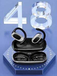Wireless Ear Clip Bone Conduction Headphone - 黑色 - 查看 2