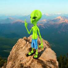 Alien Doll 19 Cm Extraterrestrial Other Models Available Alien Decoration Gifts Gift - 藍色 - 查看 4
