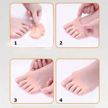 10 piezas Almohadillas de gel de silicona para los pies para alivio del dolor y comodidad - Cojines de soporte metatarsiano
