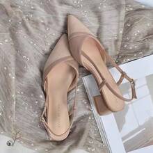 Women Heeled Sandals - 裸色 - 查看 1