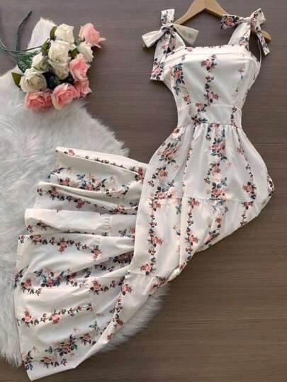 Vestido de mujer de tela tejida con volantes, con diseño de rayas retro elegante, adecuado para vacaciones, fiestas y citas nocturnas