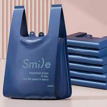 49 个超厚防刺穿一次性垃圾袋（带手柄） - 耐用聚乙烯垃圾袋，超厚，适用于厨房、卧室、浴室、客厅和汽车 - 多用途家居清洁必需品，易于携带的袋子 - 彩色 - 查看 4