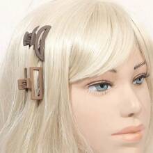 10 Stücke Mini matter Haarspangen Set, Hübsche kurze braune Haarspangen, modische Haraccessoires, Schönheits-Klammern