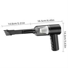 Aspiradora de succión super potente de 7.4V, batería de litio recargable con vida útil ultra alta, aspiradora portátil imprescindible para vacaciones, vacaciones de verano y viajes