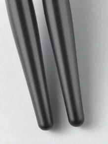 9 Peças Mini Conjunto de Pincéis de Maquiagem, Kit de Viagem Portátil, Adequado para Iniciantes, Pincéis de Pó e Contorno com Nécessaire Preto