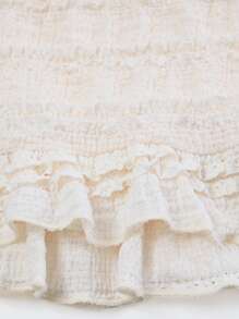 abyoxi Summer Women's White Elegant Strapless Ruched Ruffle Hem Mini Dress Sexy Waist Slim Romantic Date Short Dress Evening Dinner Party Gowns Dresses