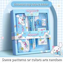 Sanrio Set de papelería Sanrio, caja de regalo de Sanrío Kuromi, útiles escolares MY Melody, suministros de vuelta al colegio, artículos escolares, lápices, borradores de lípics, perro Yugui, Mel Kitty, Hello Kittie, Set lujoso SANRIO, set de regalos para niños. Adecuado para regalar a niños como un regalo ideal de cumpleaños. , regalos de regreso a la escuela