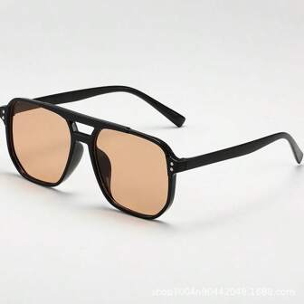 1/2/3/4/7/8 Pairs Plain Retro Driving Travel Beach Fashion Glasses For Men, Suitable For Daily Outdoor Activities, Summer Back To School Fashionable Preppy School Look