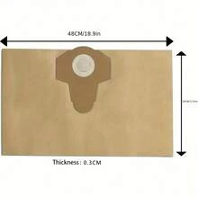 3pcs Vacuum Cleaner Dust Bags, Suitable For Wet & Dry Vacuum Cleaner, Universal Vacuum Cleaner Dust Bag Trash Bag Dirt Bag