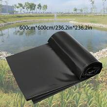 [Heavy-Duty Pond Liner] Heavy-Duty Black HDPE Pond Liner | UV Resistant, Durable, High Quality For Outdoor Ponds, Streams, Fountains, And Garden Waterfalls - Perfect For Creating A Outdoor Water Feature | Flexible Installation | High Quality Protection(Lay A Layer Of Geotextile Underneath To Prevent Stones Or Sharp Objects From Piercing Through) - Black - View 15