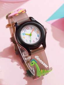 1pc Macaron Color Multi-Color Arabic Numeral Dial Transparent Minimalist Silicone Quartz Watch, Suitable For Birthday, Graduation Gifts, Etc. - White - View 6