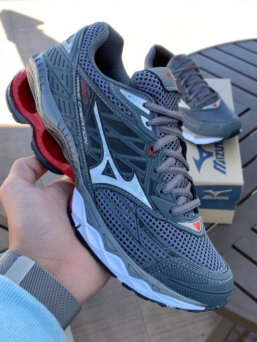 Men's Gym Walking Shoes Wave Creation 20 Springs Sports Shoes - 紅色石墨 - 查看 1